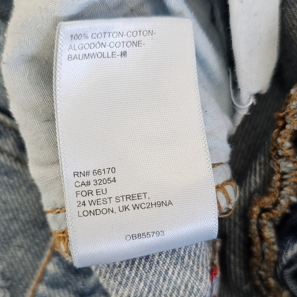 UO BDG high waist slim straight jeans light wash distressed size 27 - Picture 13 of 14